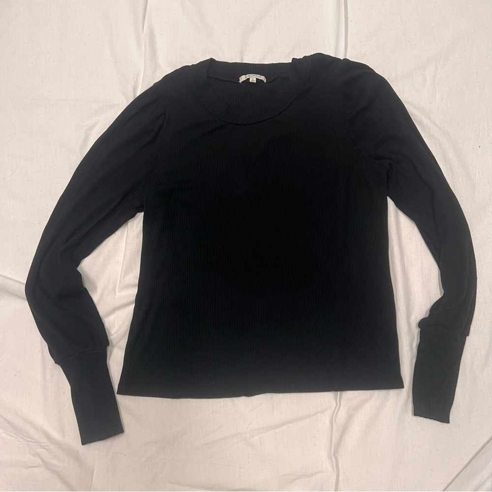 Z Supply women’s Elegant Black Long Sleeve Tee
